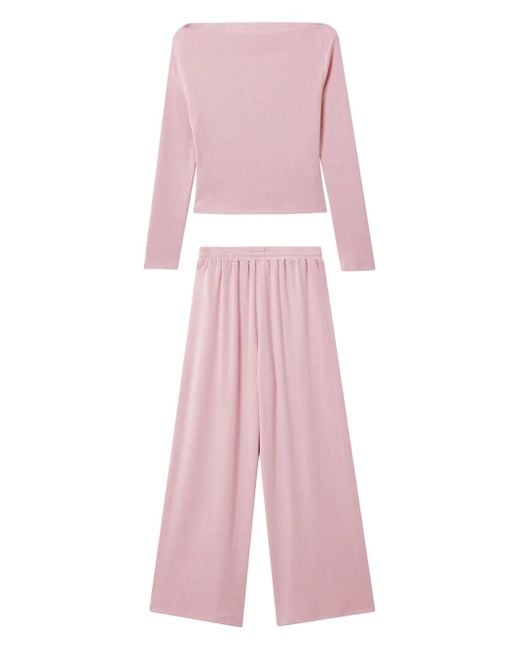 Conjunto drapeado B+ AB de color Pink