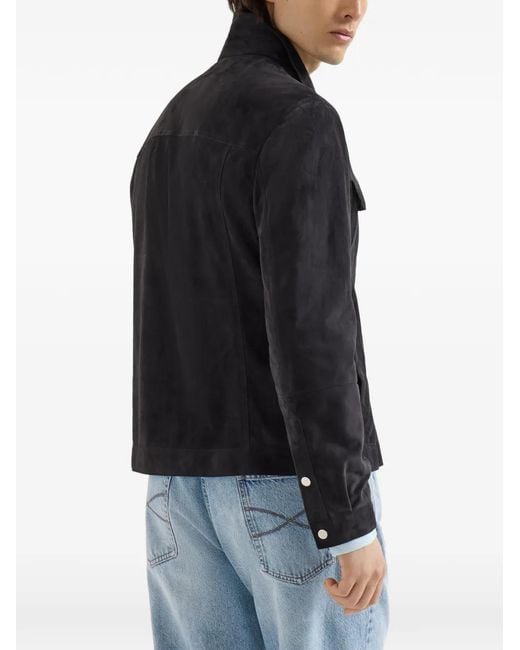 Brunello Cucinelli Black Four-Pocket Jacket for men