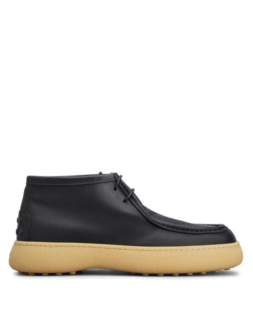 メンズ Tod's Gommino レザーアンクルブーツ Blue
