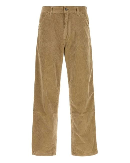 Carhartt Natural Single-Knee Corduroy Trousers for men