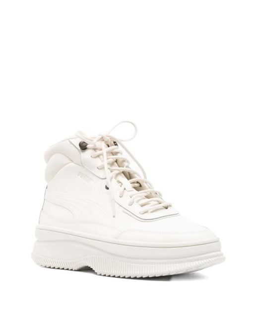 PUMA White Mayra Ankle Boots