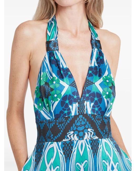 Temperley London Blue Monikh Jumpsuit