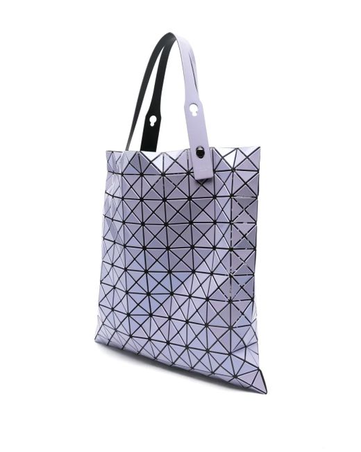 Issey Miyake Blue Geometric-Pattern Tote Bag
