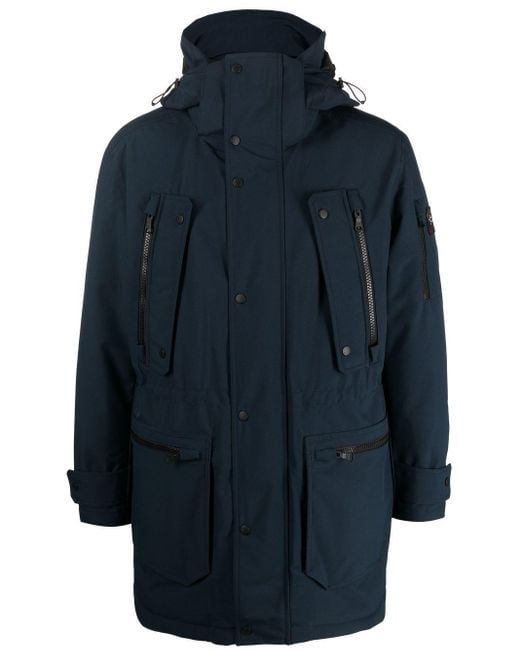 Paul & Shark Feather-down Parka Coat in Blue for Men | Lyst Canada