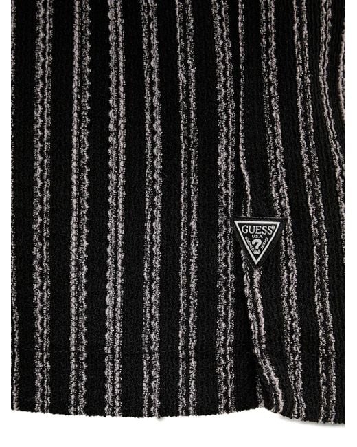 Guess Gestreept Overhemd in het Black voor heren