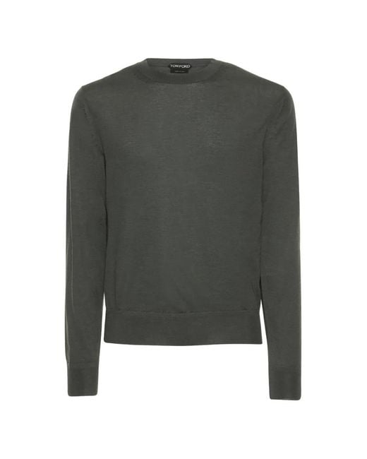 Tom Ford Green Round-Neck Sweater for men