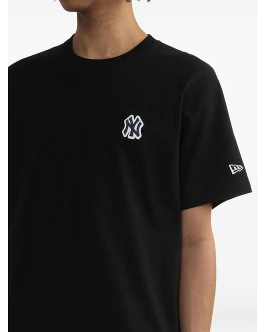 KTZ Black Logo-Patch Cotton T-Shirt for men