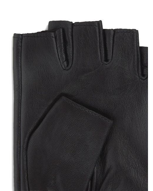 Karl Lagerfeld Black K/Essential Fingerless Gloves