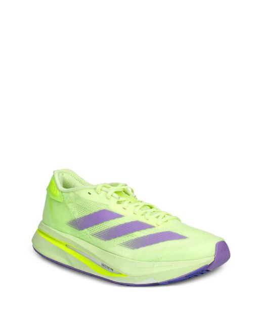 Adidas Yellow Adizero Sl2 Mesh Running Sneakers