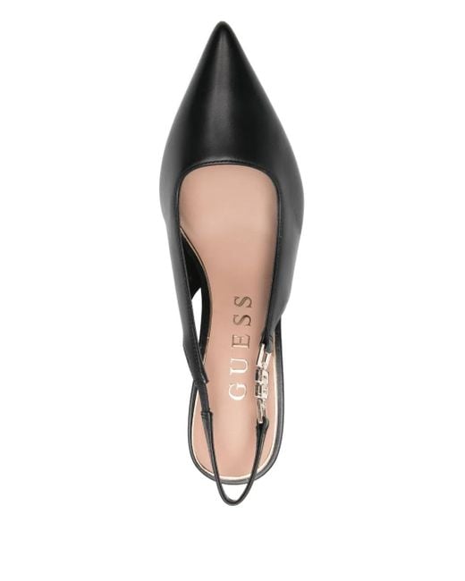 Guess Black 850Mm Slingback Pumps