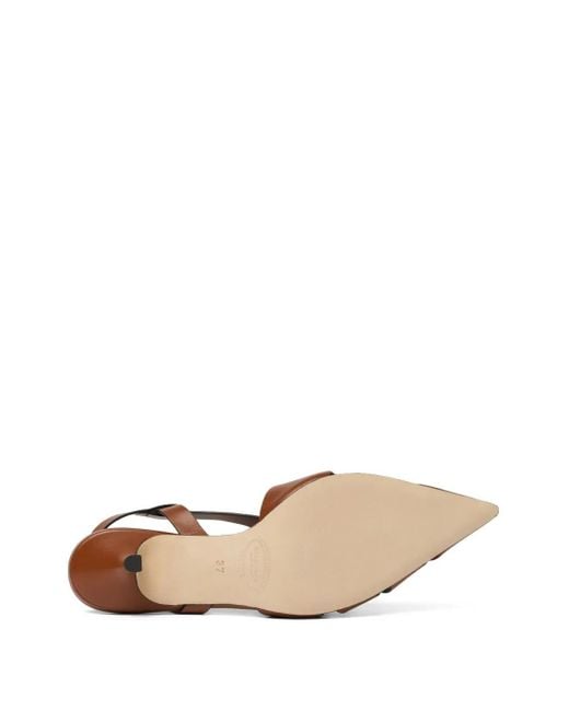 Scarosso Brown 55Mm Clio Cross-Strap Kitten Heels