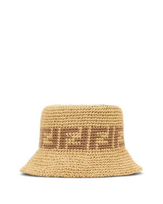 Fendi Fischerhut aus Bast in Natural für Herren