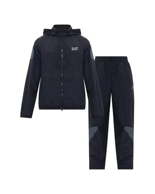 EA7 Blue Ventus 7 Hooded Tracksuit for men