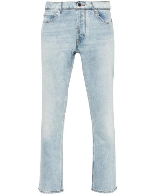 HUGO Blue Slim-Leg Cotton-Blend Jeans for men