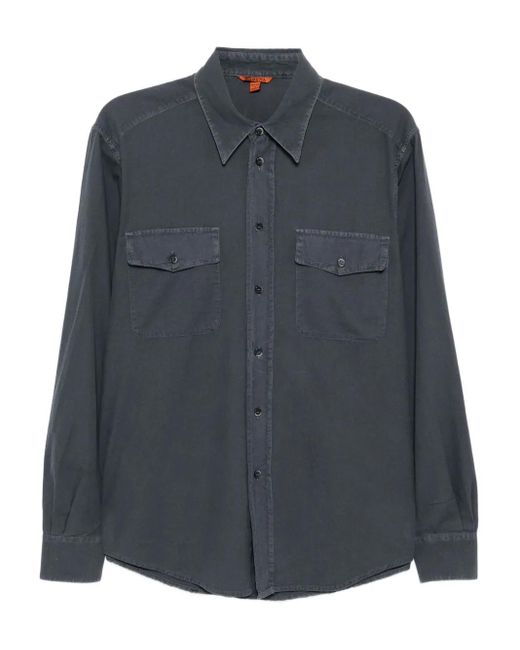 Camisa De Algodón Barena de hombre de color Black