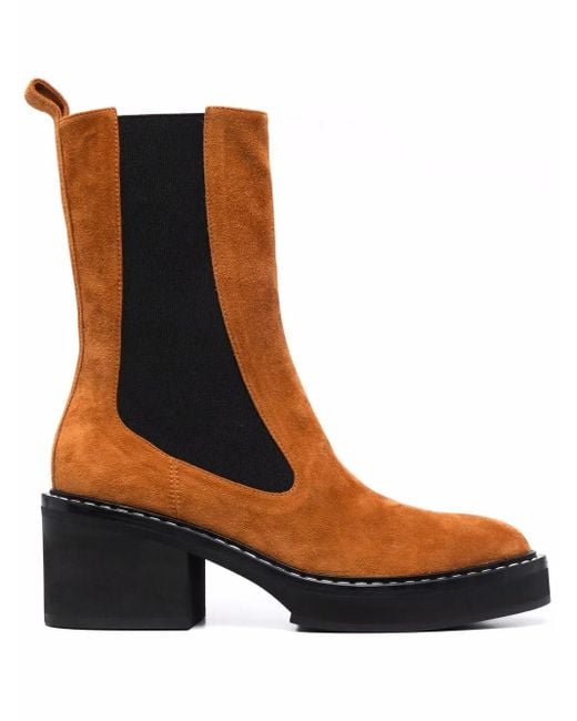 Khaite Brown Calgary Boots