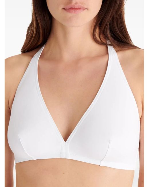 Eres White Gang Bikini Top