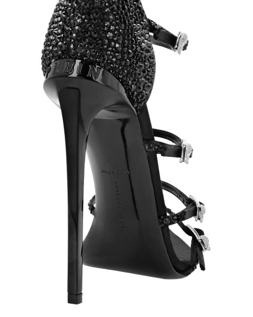 Philipp Plein マルチストラップ サンダル 120mm Black