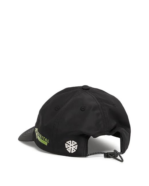 Pleasures Black System Tech Graphic Baseball Cap