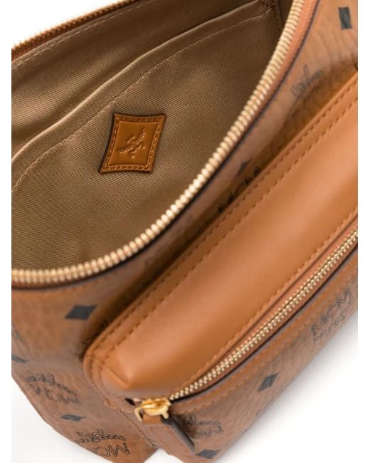 MCM Aren Messenger Bag in Brown | Lyst