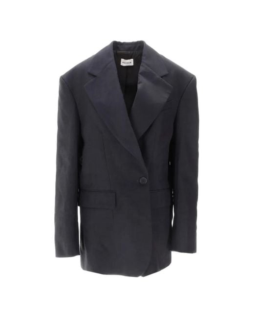 P.A.R.O.S.H. Blue Single-Breasted Blazer