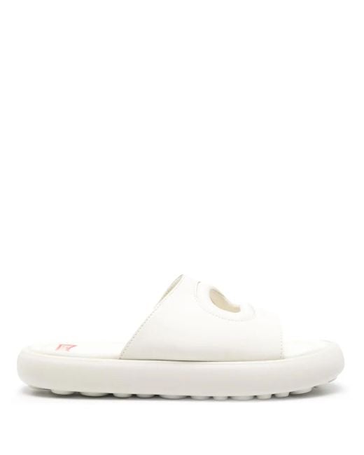 Camper White Pelotas Flota Cut-Out Slides for men
