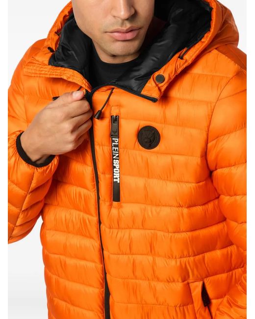 Philipp Plein Orange Light Jacket Bollo Tiger for men