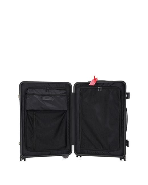 DIESEL Black Medium Embossed-Logo Trolley