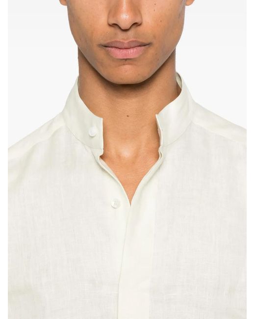 メンズ Zegna Linen Shirt White
