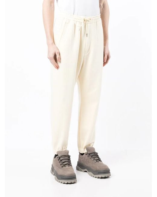 Juun.J White Drawstring Track Pants for men