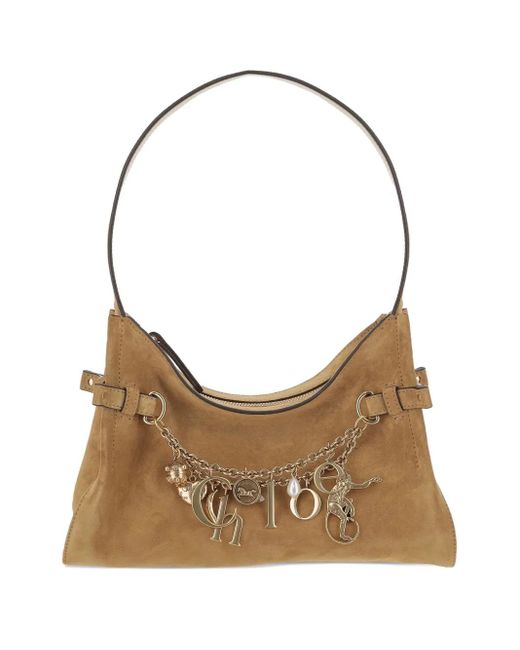Bolso de hombro con cadena Chloé de color Brown