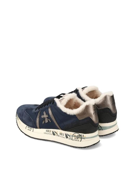 Premiata Blue Connyd Sneakers