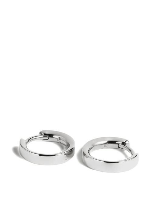 Monica Vinader White Essential Earrings