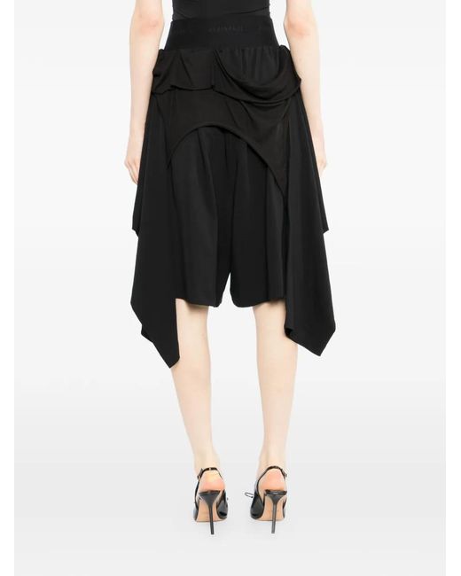 ALAINPAUL Black Layered Shorts
