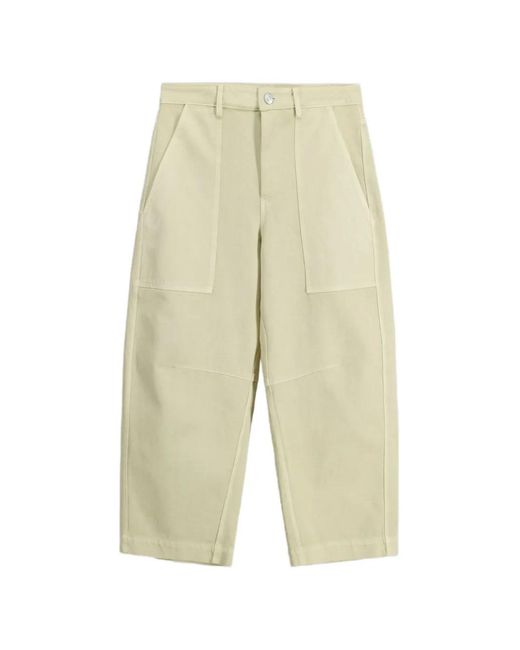 Roberto Collina White Patch-Pocket Carrot-Fit Trousers