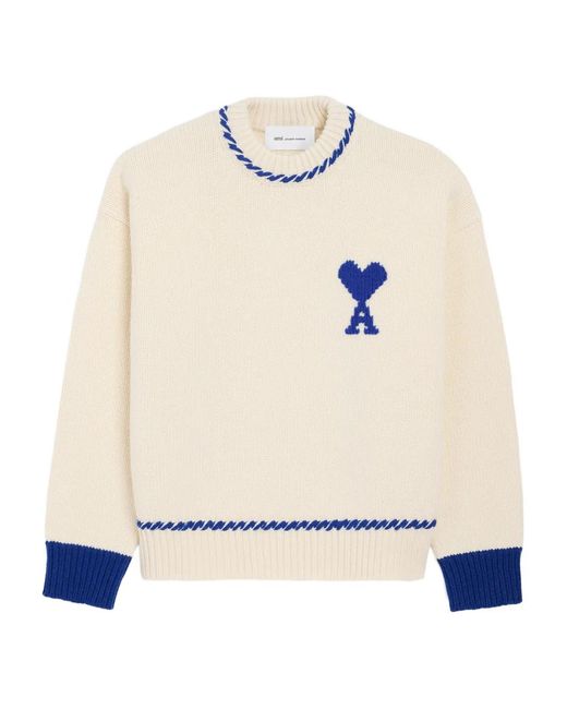Pull Ami De Coeur AMI en coloris White