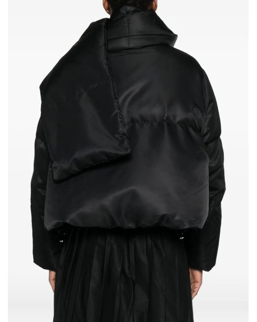 MM6 by Maison Martin Margiela Black Gesteppte Jacke