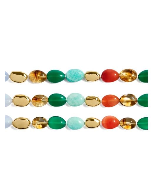 Monica Vinader Metallic Rio Bead-Embellished Necklace