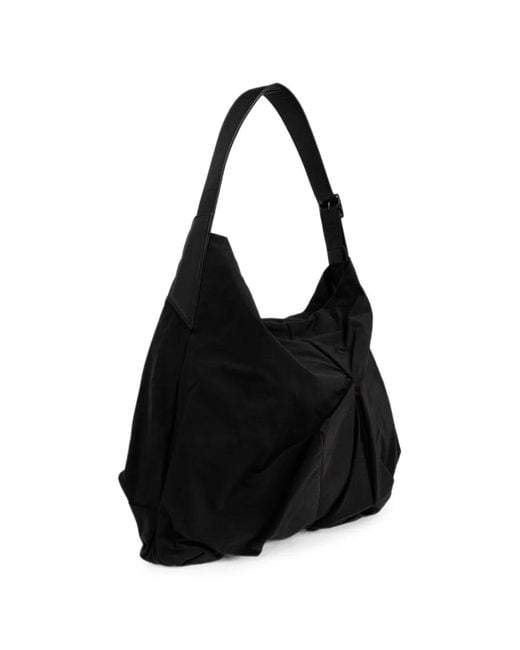 Discord Yohji Yamamoto Black Leather Shoulder Bag for men