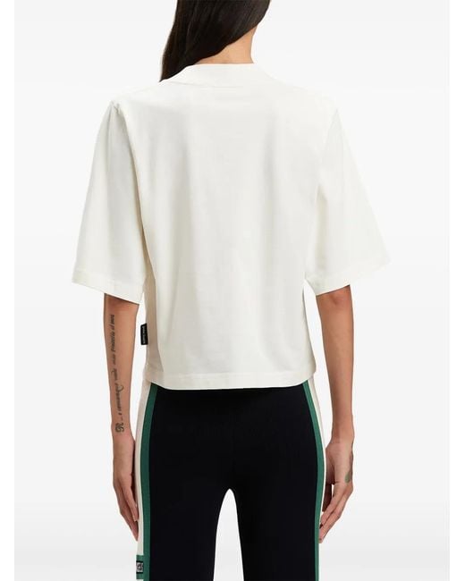 Palm Angels White Seasonal Logo T-Shirt