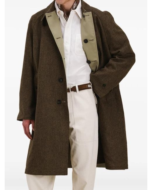 Fortela Brown Reversible Coat for men