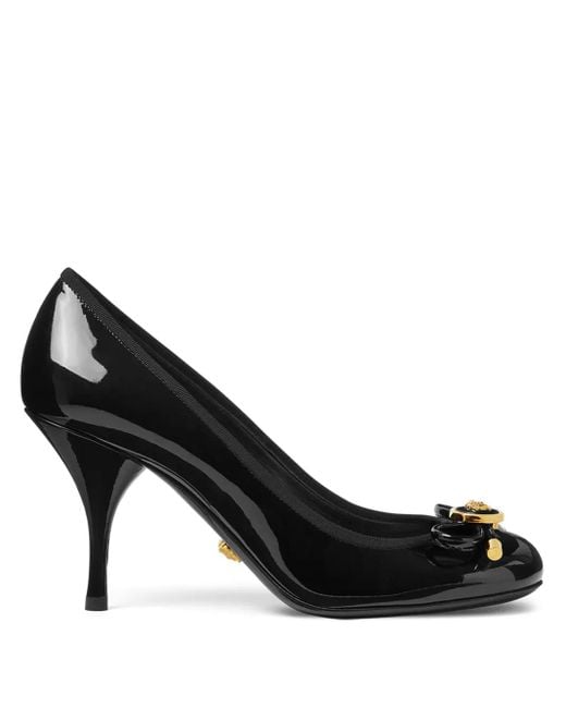 Versace Opera Bow 85mm パンプス Black