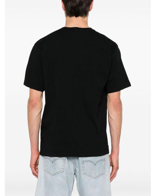 T-shirt Scratch Paint Two Stone Island pour homme en coloris Black