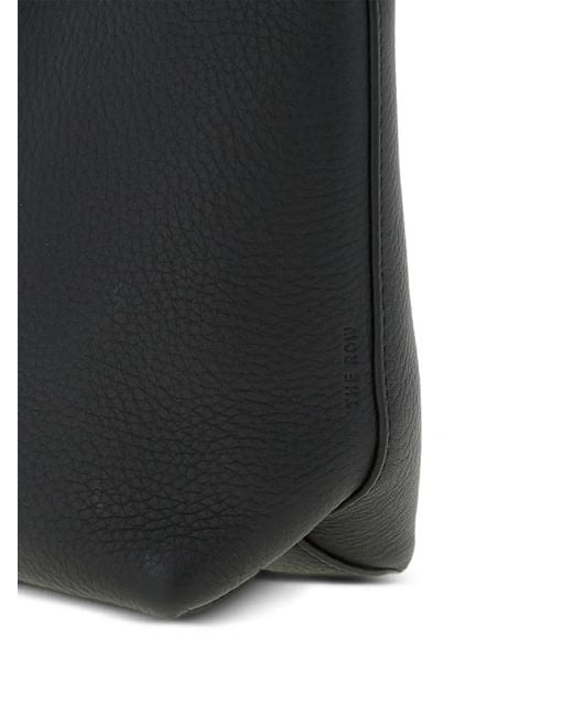 The Row Black N/S Park Crossbody Bag Leather