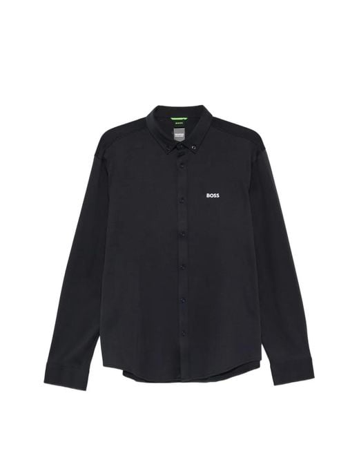 Boss Blue Button-Down Shirt for men