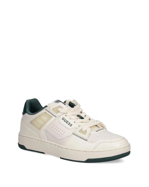 Guess White Vincent Leather Sneakers for men