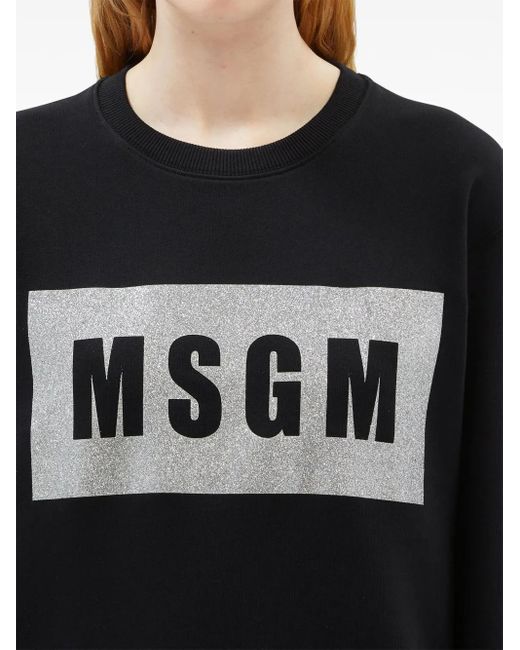 MSGM ロゴ スウェットシャツ Black