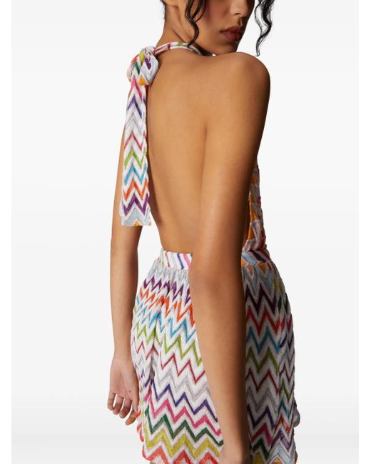 Missoni ジグザグパターン ロンパース White