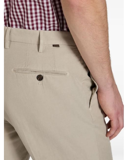 Incotex White Chinolino Pleated Trousers for men
