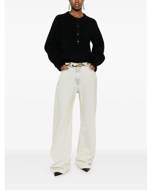 IRO Black Crew-Neck Cardigan